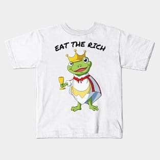 Eat The Rich Frog Kids T-Shirt